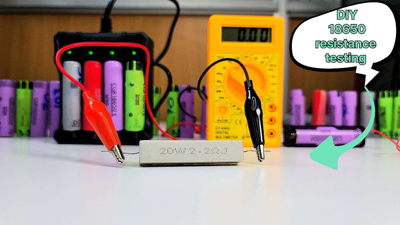 DIY Resistance Testing of Li-ion 18650 cells from Old Laptop Batteries (Ep.2)