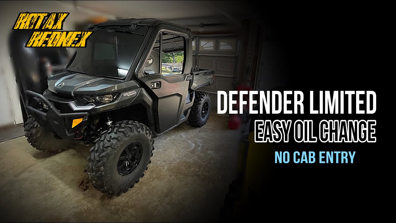 ЗАМЕНА МАСЛА CAN AM Defender LIMITED ***ЛЕГКИЙ СПОСОБ*** без доступа в кабину!!!
