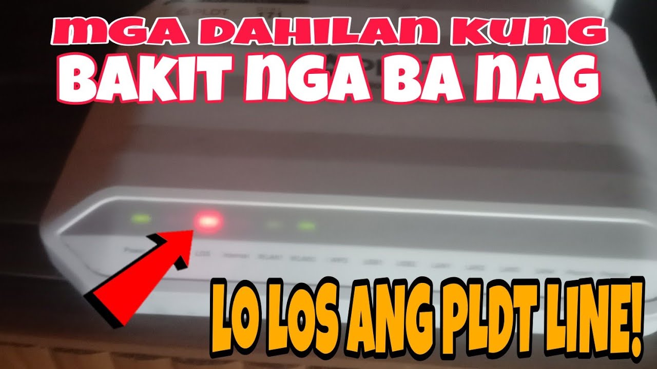mga dahilan kung bakit nag LOS ang PLDT FIBER line..