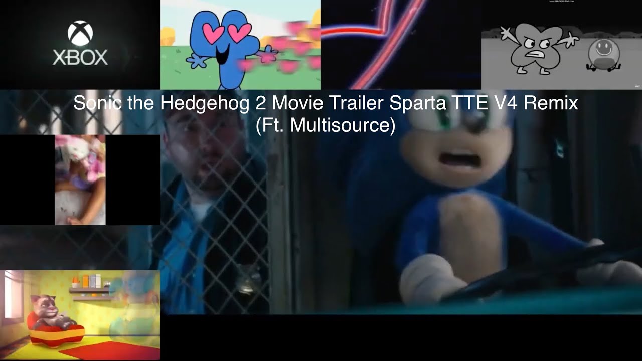 [Sparta Remix] Sonic the Hedgehog 2 Movie Trailer Sparta Extended TTE V4 Remix (Ft. Multisource)