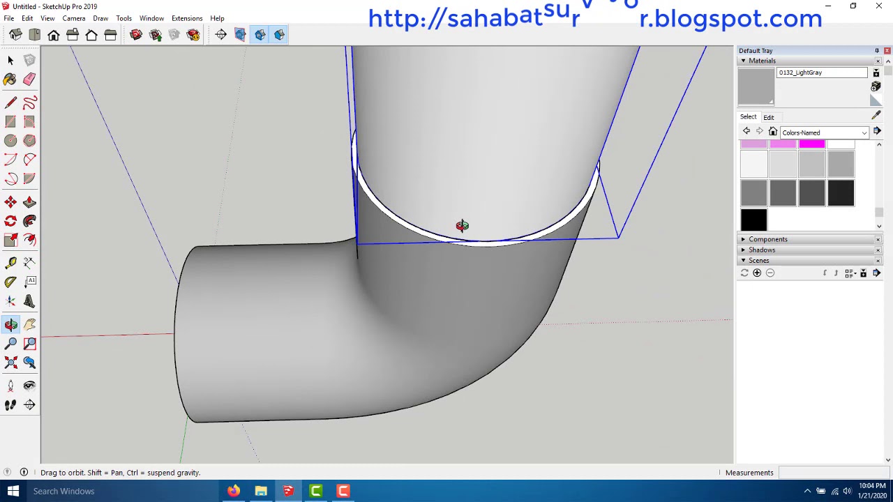 Cara Cepat Membuat Elbow Pipa PVC di Sketchup