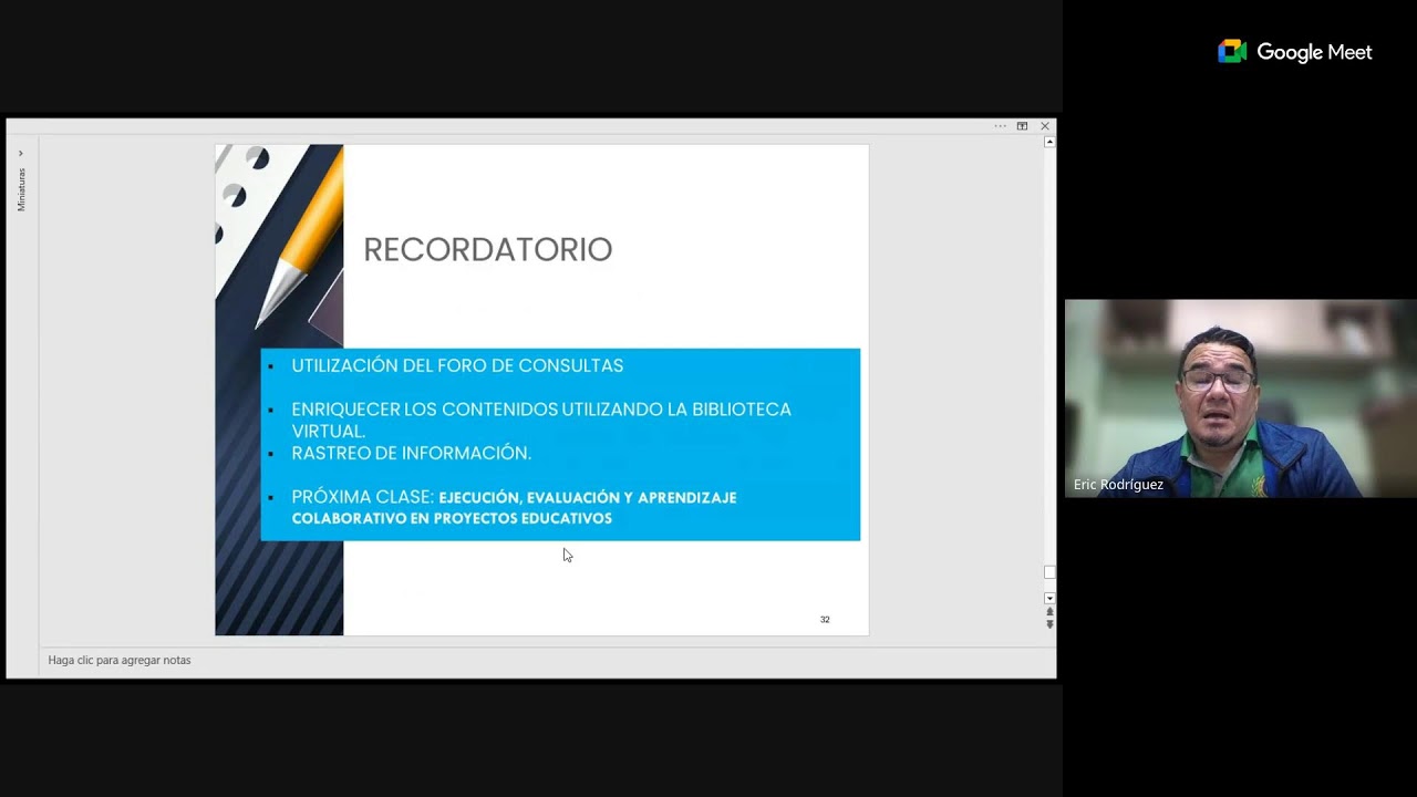 PROFESORADO EN EDUCACIÓN A25 (PROYECTOS EDUCATIVOS - ERIC RODRÍGUEZ) RECURRENTE