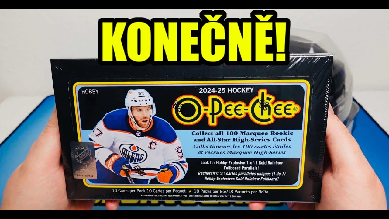 Představujeme: 24-25 UD O-PEE-CHEE Hobby Box! Hokejové karty NHL!