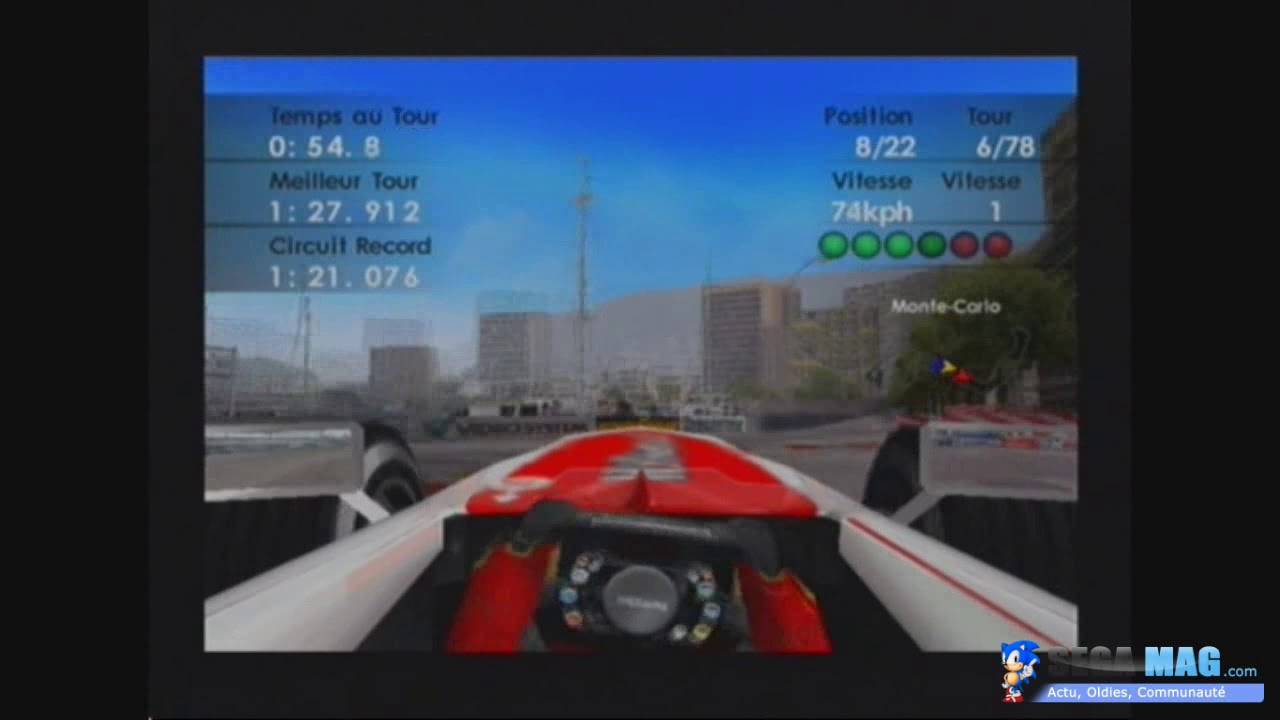 [Gameplay] F1 World Grand Prix II (Dreamcast) Monaco: 78 tours