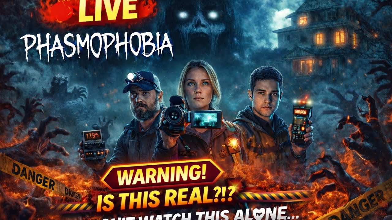 👻 LIVE PHASMOPHOBIA |  Ghost Hunting 😱 Hindi Horror Stream