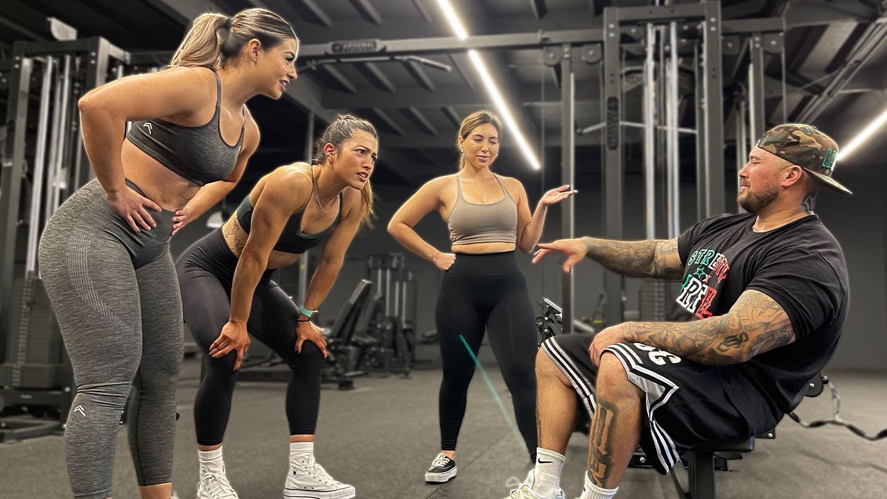 BIG BOY ARGUES WITH 3 FITNESS CHICKS