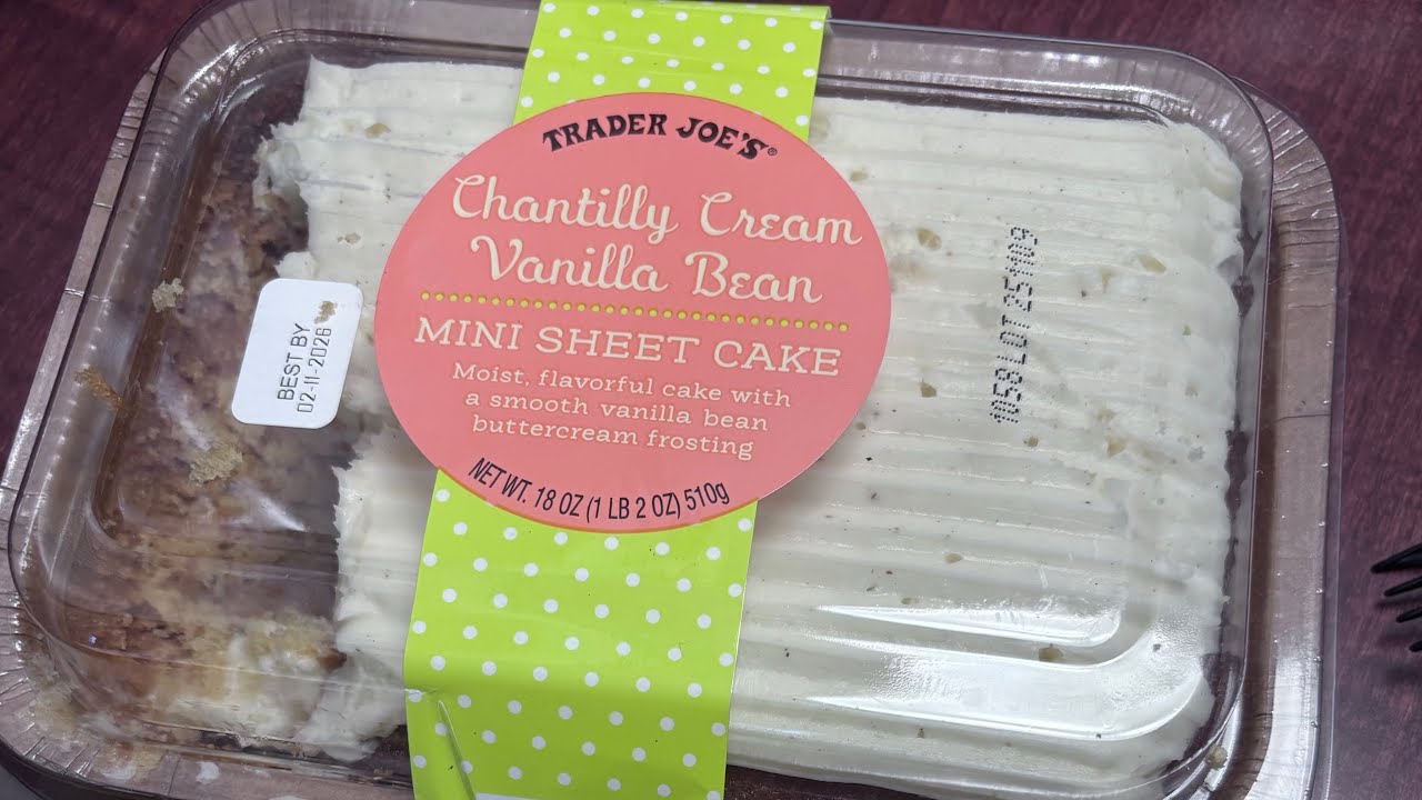 Trader Joe’s - Chantilly Cream Vanilla Bean Sheet Cake | Episode 8 