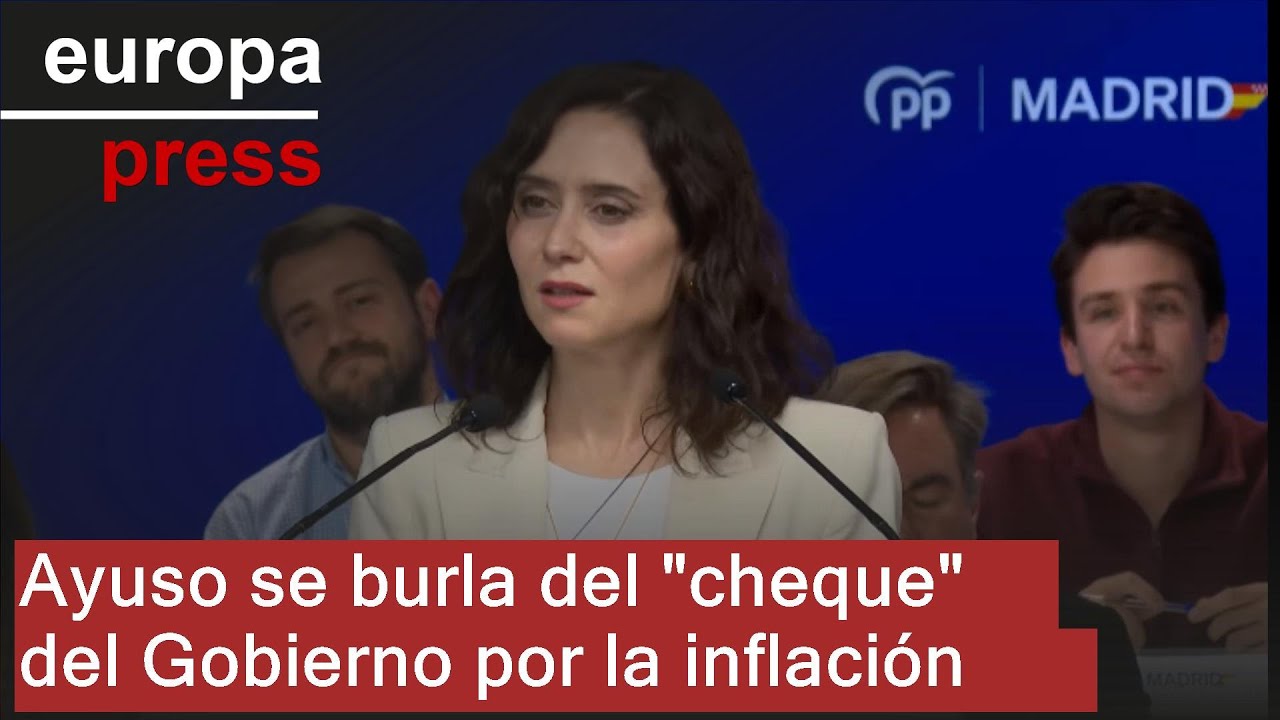 Ayuso ironiza con el 