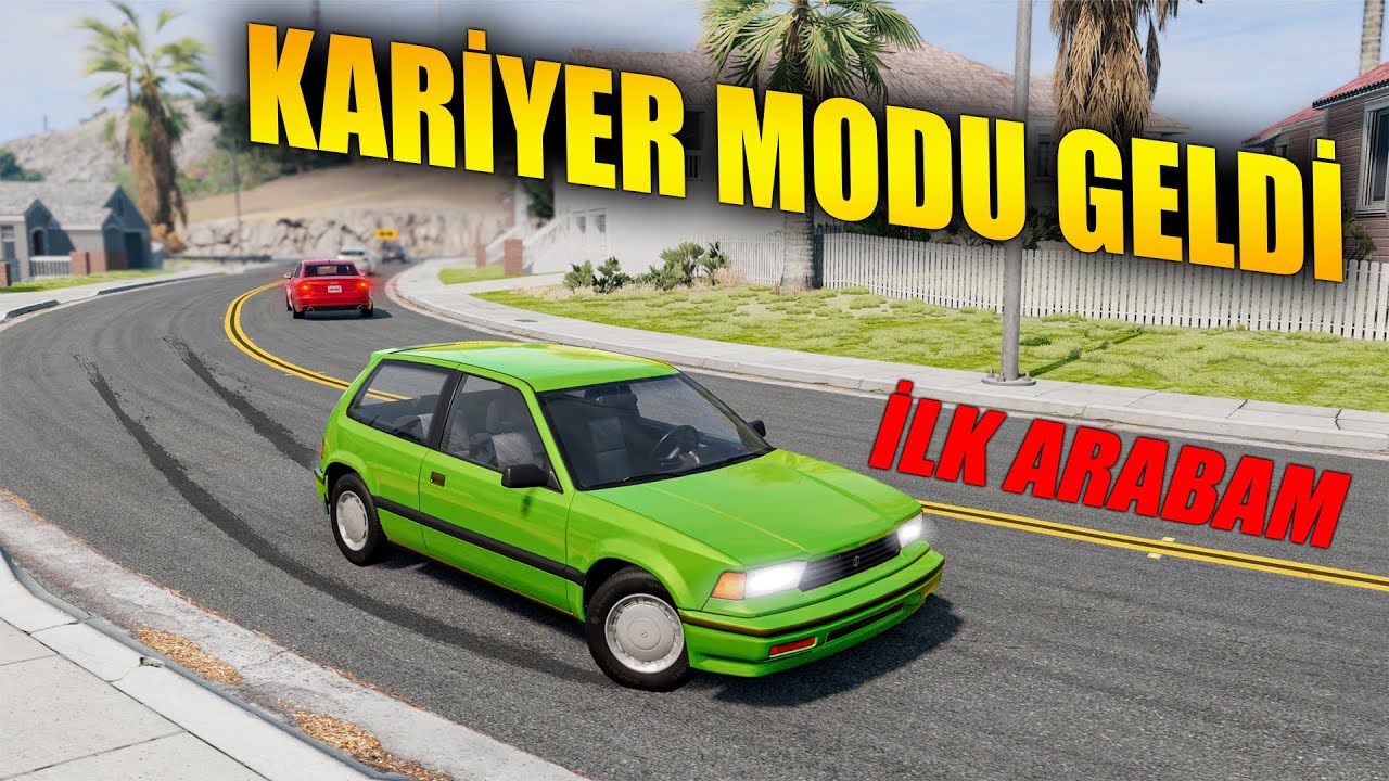 KARİYER MODU EKLENDİ // İLK ARABAMI ALDIM // BeamNG.drive