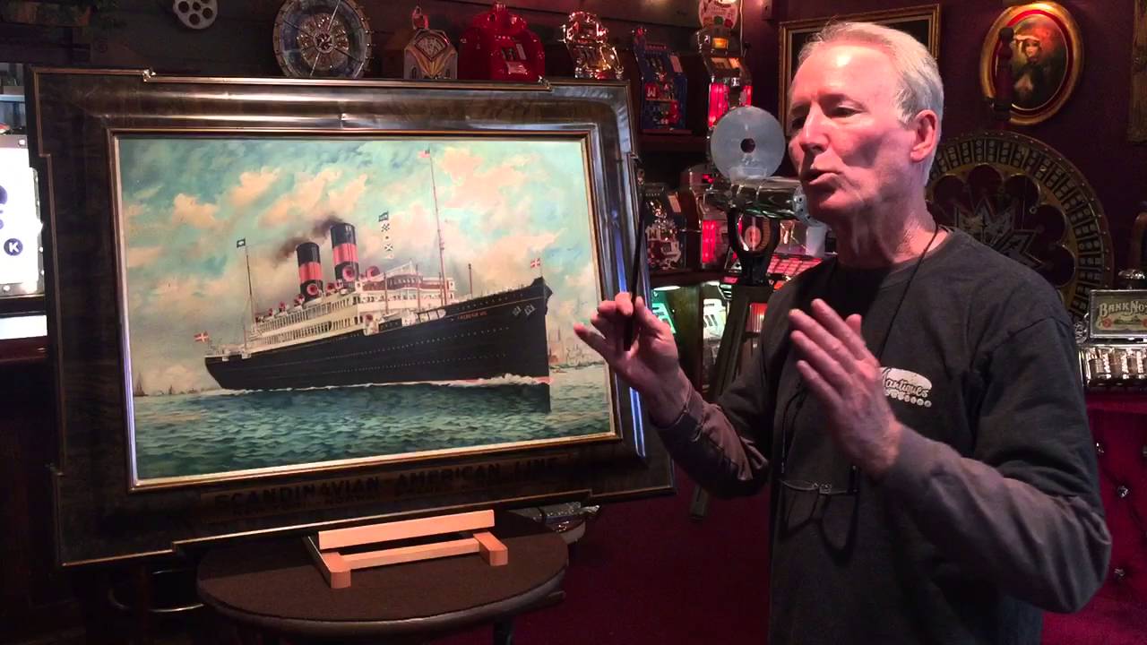 Frederick VIII Ocean Liner tin lithograph