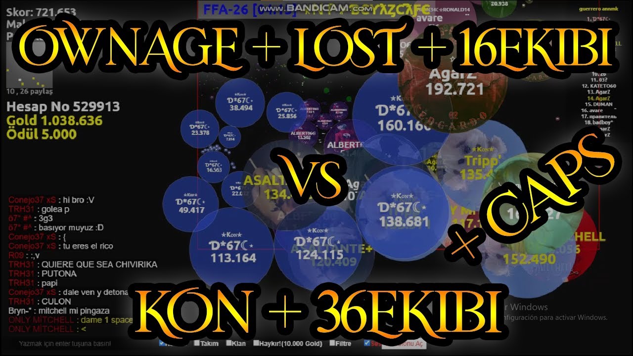 AGARZ | KON vs OWNAGE ( 2 WS 1 VIDEO !! ) + CAPS | KAZANAN D*67 ? *-*
