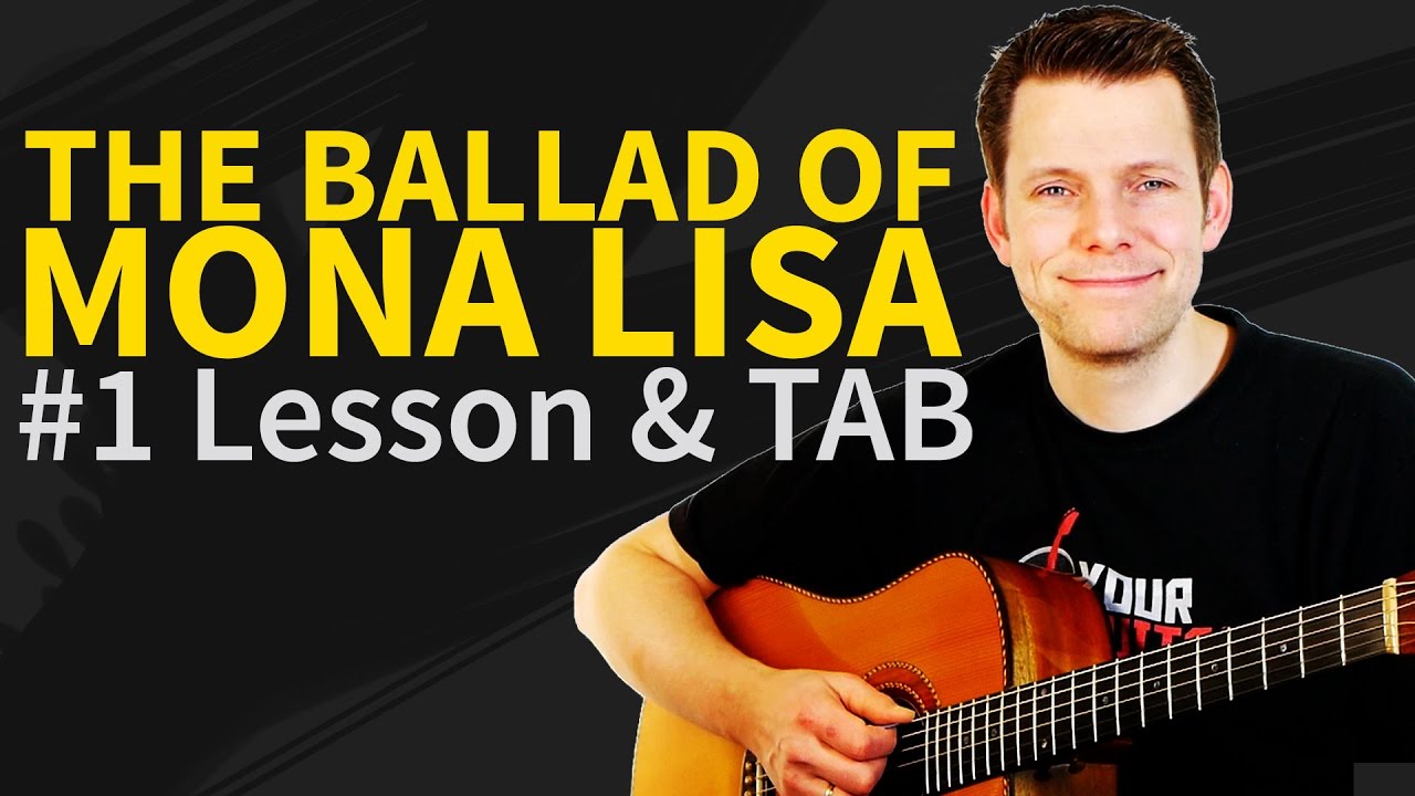 How To Play The Ballad Of Mona Lisa Acoustic Guitar Lesson & TAB - Panic! At The Disco