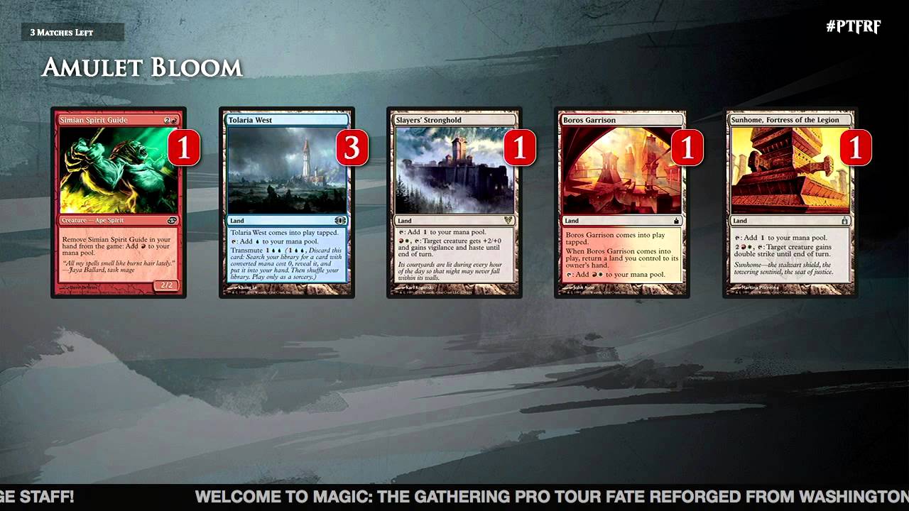 Технология колоды Pro Tour Fate Reforged: Amulet Bloom с Джастином Коэном и Сэмом Блэком