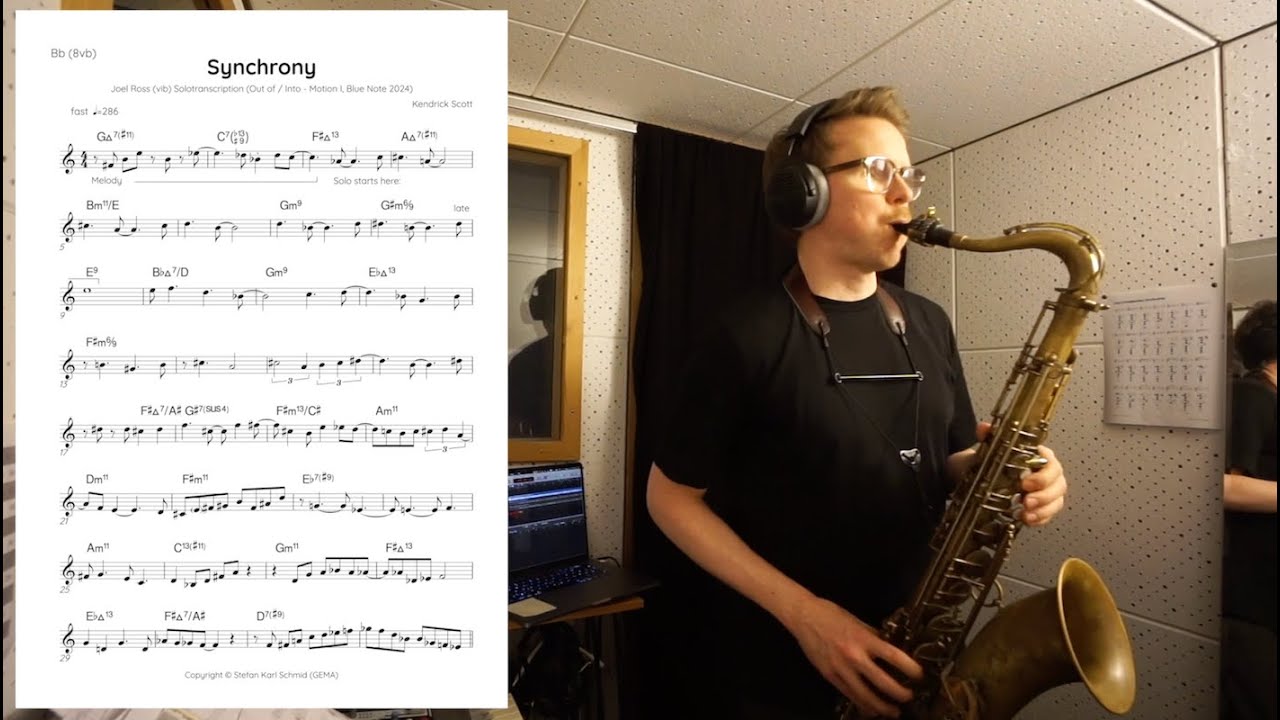 Synchrony // Joel Ross (Motion I - Out Of / Into) // Solotranscription by Stefan Karl Schmid
