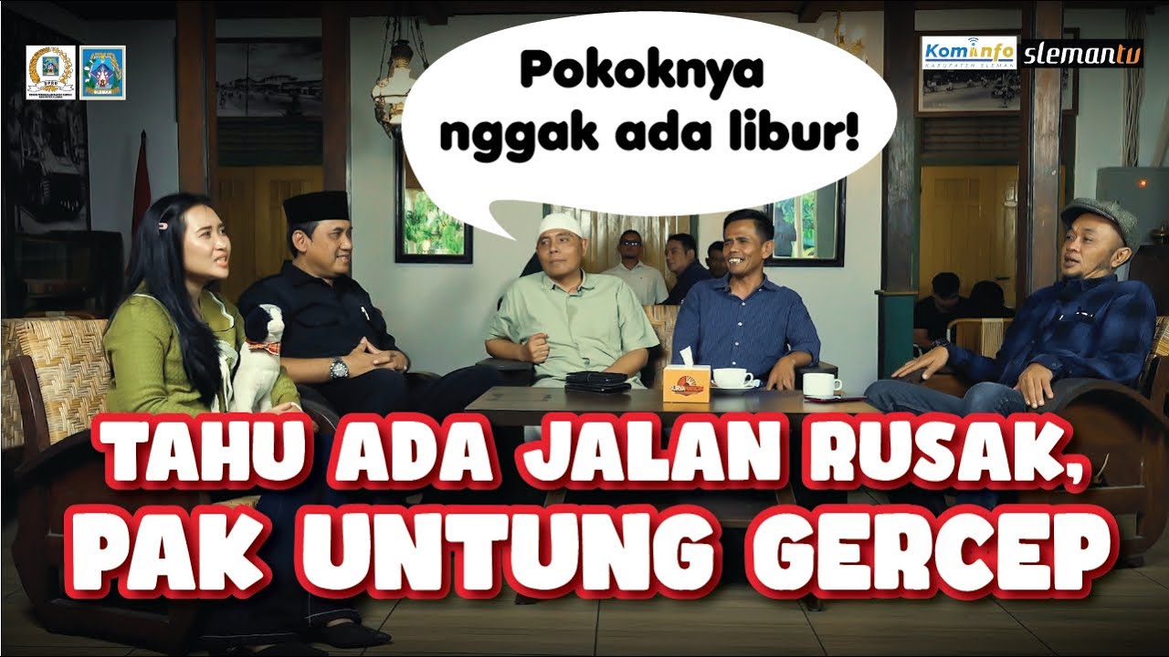 Kerja Nyata Sleman - Tahu Ada Jalan Rusak, Pak Untung Gercep