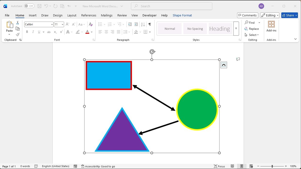 How to merge and unmerge shapes in word