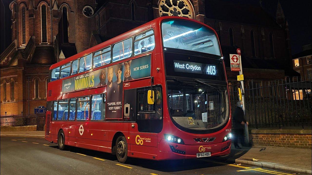 *Fast* Journey on the Route 403 (WVL510 BF63HDG) Volvo B5TL Wright Gemini 3 Go-Ahead London