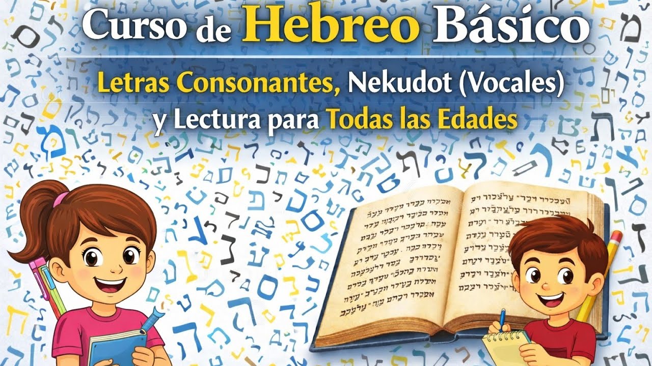Curso de Hebreo Básico | Letras Consonantes, Nekudot (Vocales) y Lectura para Todas las Edades