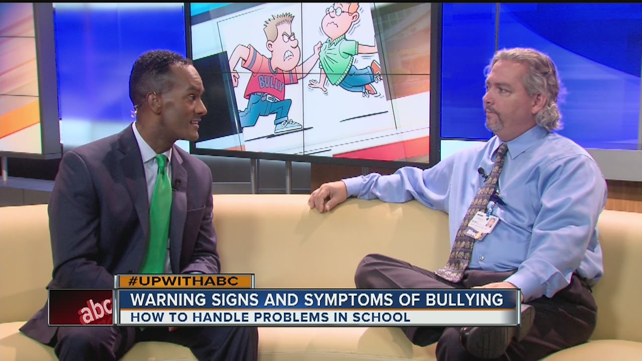 Detecting warning signs and symptoms of bullying