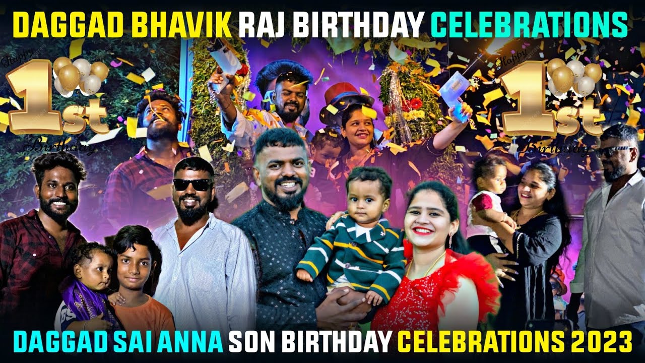 Daggad Sai Anna Son Bhavik Raj Birthday Celebrations 2023 | Daggad Chandu Anna | Bhavik Raj Birthday