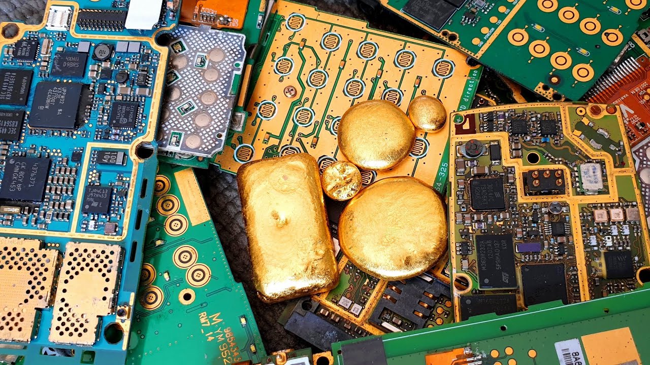 proceso donde recupera oro de teléfonos viejos @MakeGold
