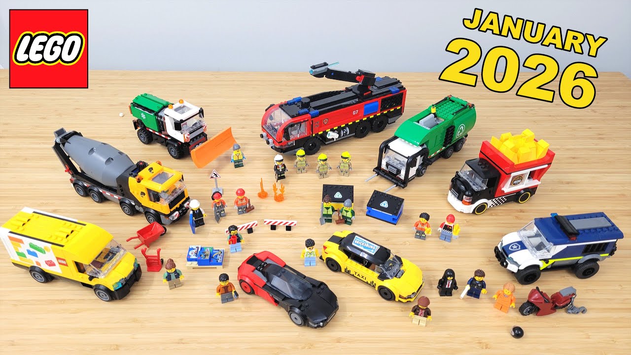 Новые транспортные средства LEGO City 2026 года | Обзор и место в каталоге