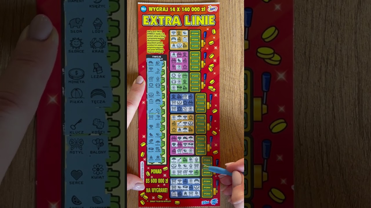 Wygrana zdrapka Extra Linie 🤩 