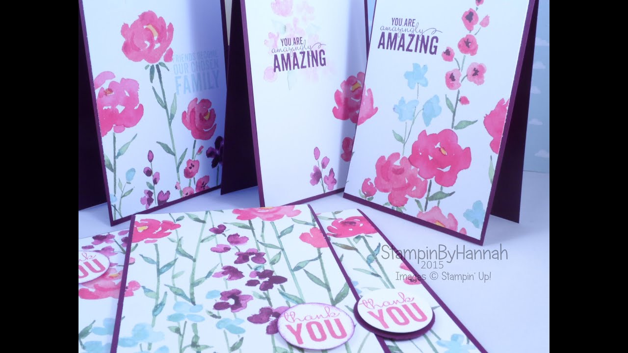 How to make 6 cards from 1 sheet of Designer Series Paper from Stampin' Up! UK