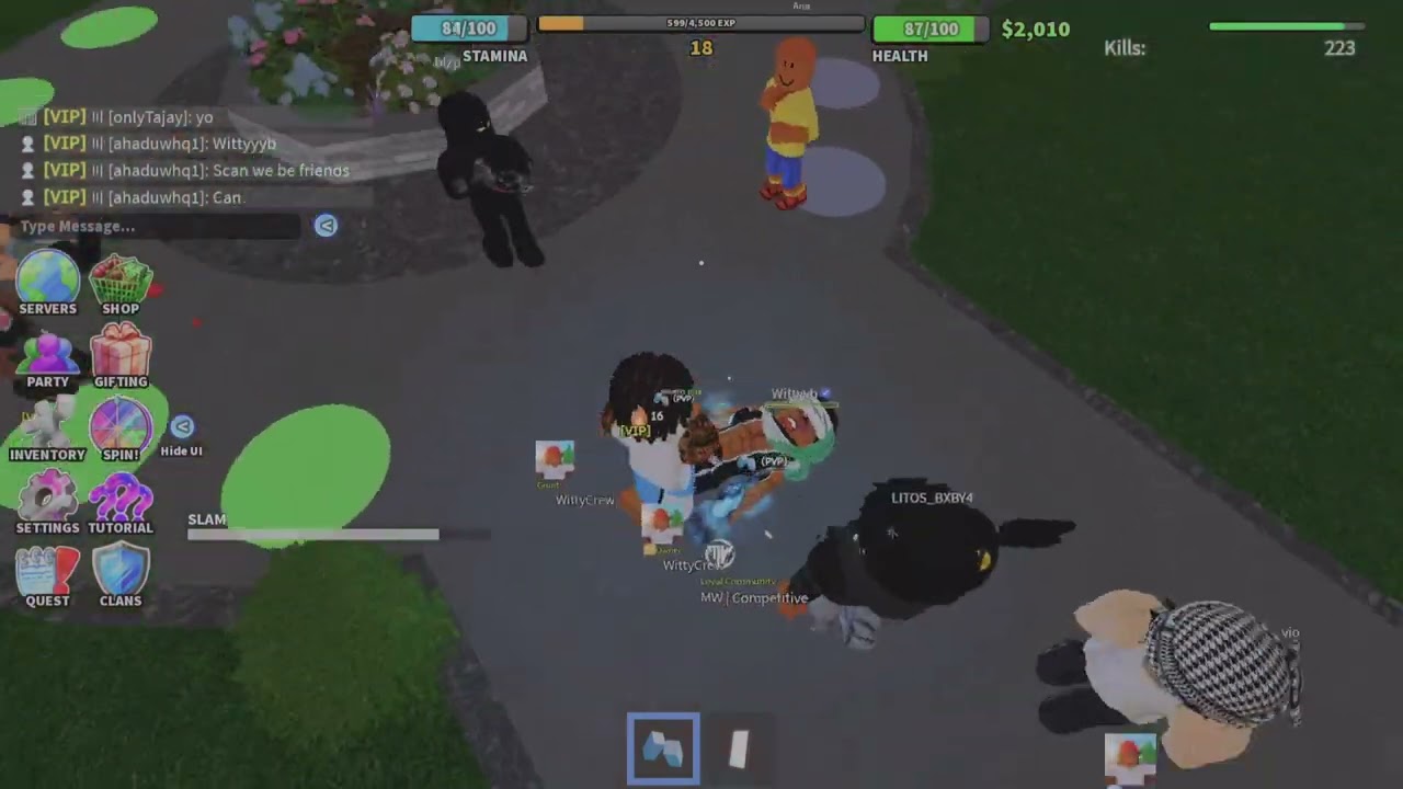 I killed wittyb my fav roblox youtuber