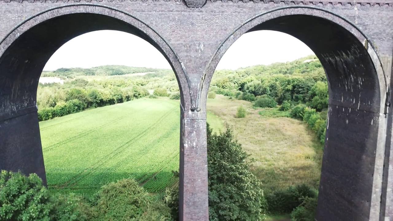 [DJI Phantom 3] Conisbrough Viaduct in UK