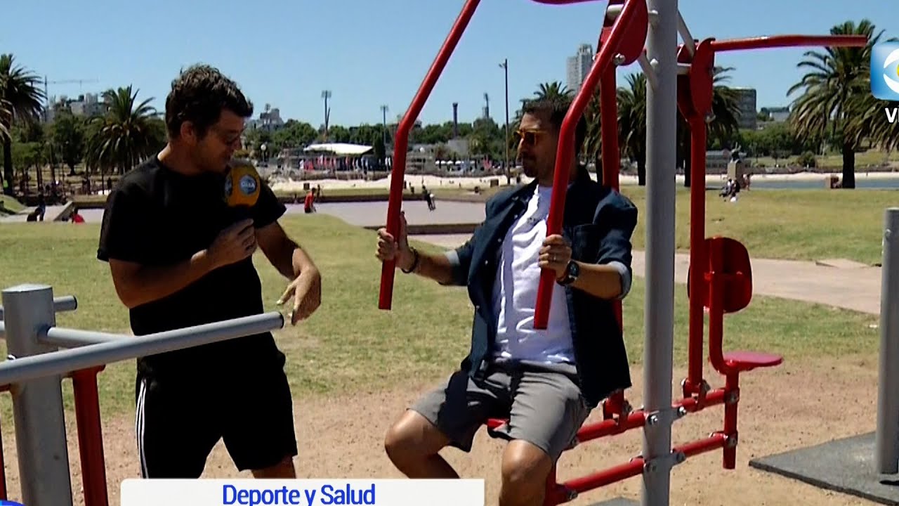 Mariano Francescoli nos enseña a utilizar las estaciones públicas de gimnasia