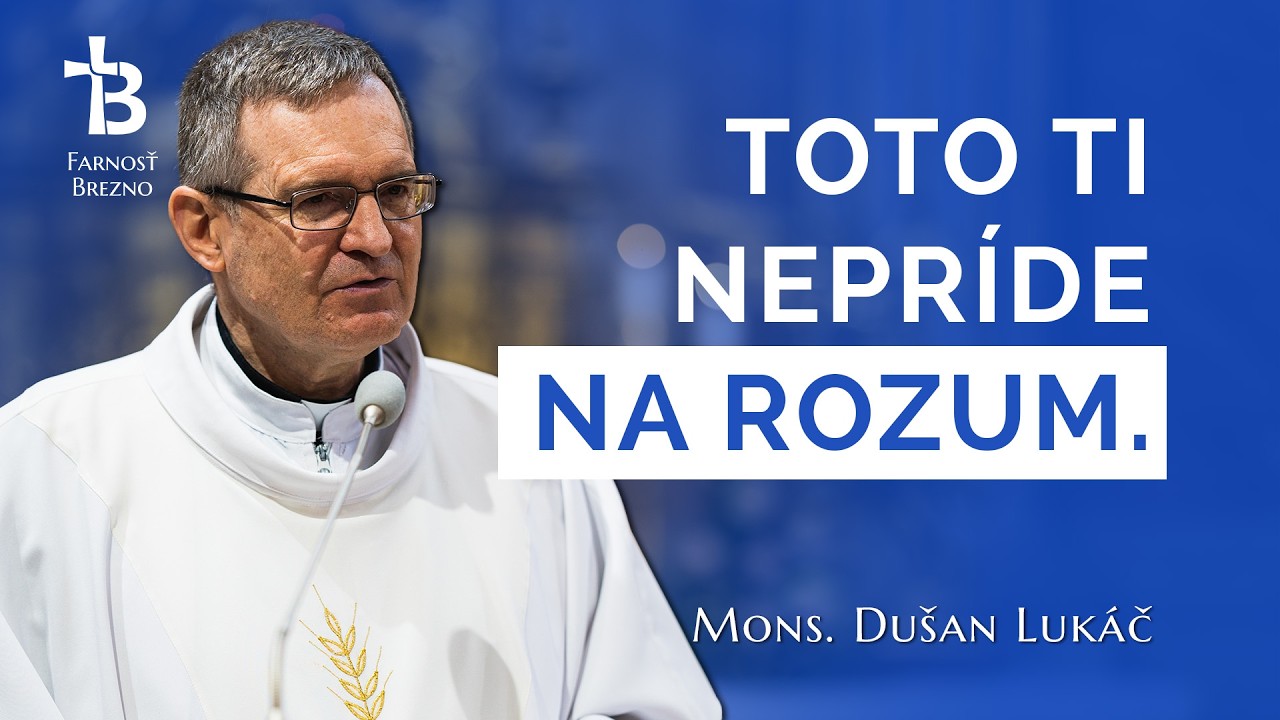 Toto nemôže byť cieľom v tvojej viere. │ o. Dušan Lukáč