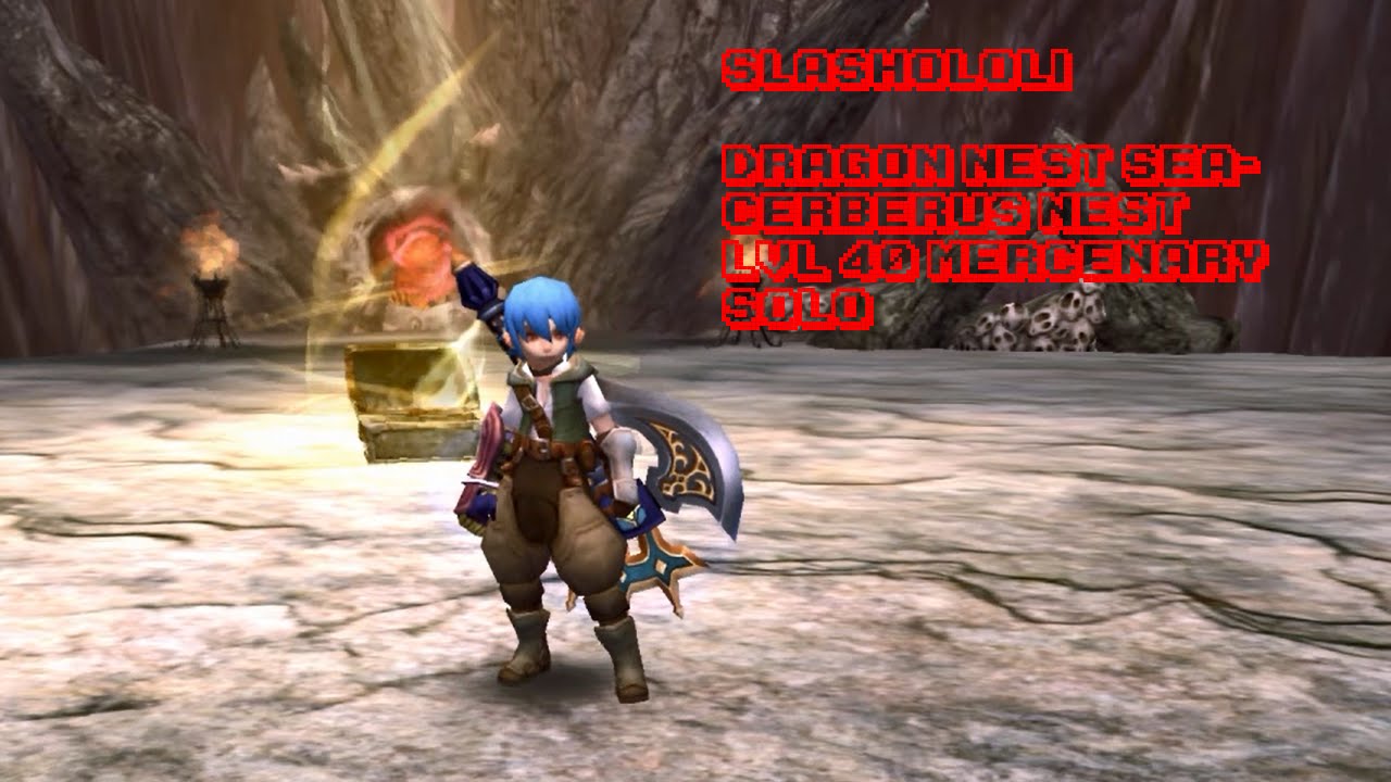 Dragon Nest [SEA]- Cerberus Nest Solo lvl 40 Mercenary (13 mins)
