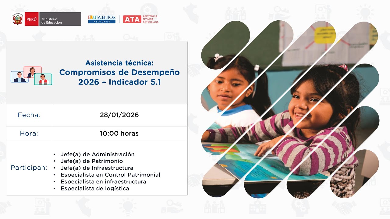 Asistencia técnica: Compromisos de Desempeño 2026 - Indicador 5.1