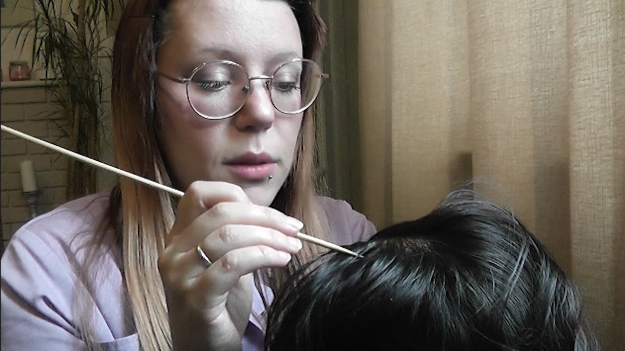 ASMR ROLEPLAY SCALP CHECK | Rough Massage Stimulate Hair Growth | Hair Play