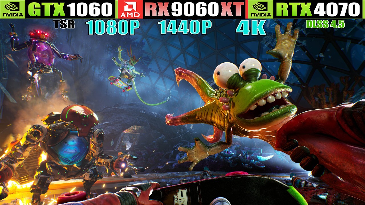 GTX 1060 - RX 9060 XT - RTX 4070~High On Life 2 (UE5) Performance Test - Worst Optimized Game So Far