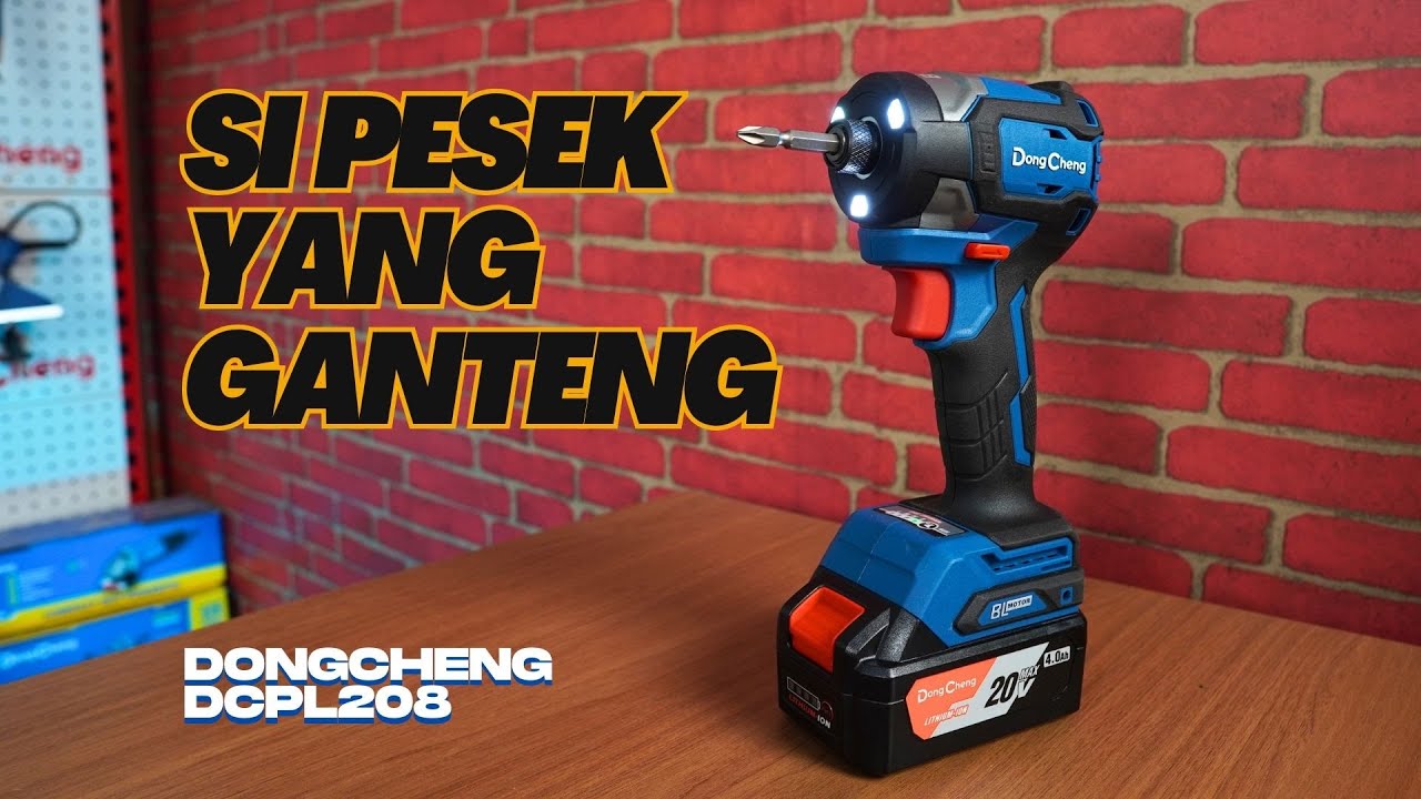 Brushless Cordless Impact Driver Paling Keren dengan Torsi Brutal 208 Nm ‼️ DongCheng DCPL208