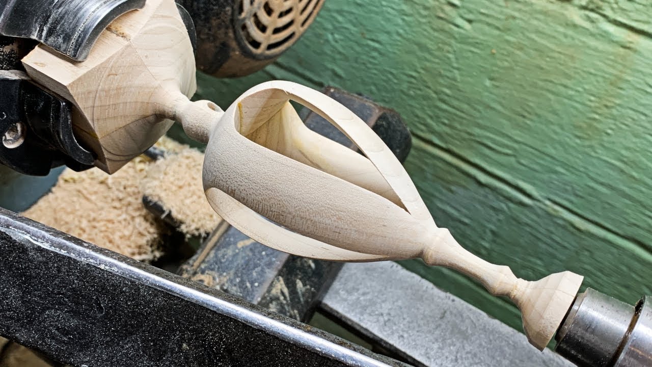 Woodturning a Hollow Christmas Ornament, inside out