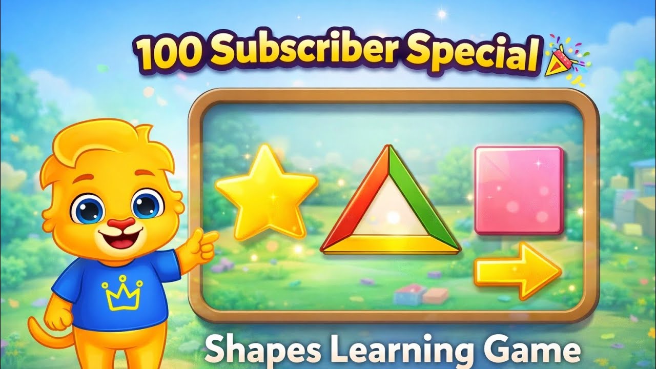 100 Subscribers Special 🎉 | Learn Shapes with Fun Gameplay | @ROLEXPOWERGAMING