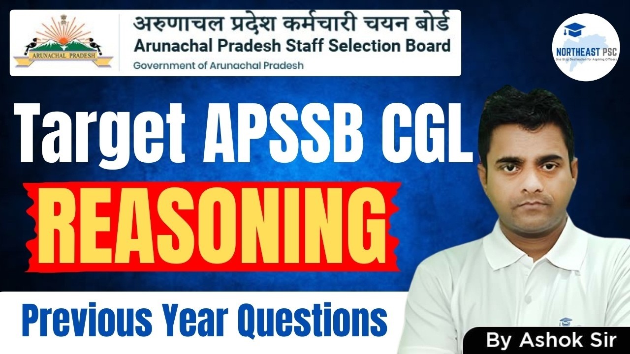 APSSB CGL Reasoning Previous Year Questions (PYQ) Part 6 | Important Questions for APSSB CGL 2026 |