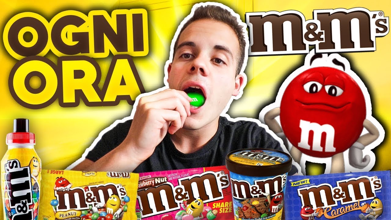 MANGIO M&M's ad ogni ORA per UN GIORNO INTERO! | 24 ORE CHALLENGE