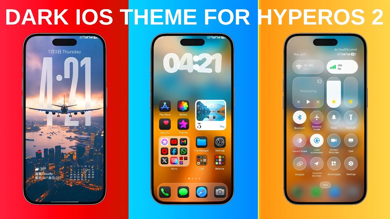 Finally 📢 Dark iOS 26 Theme Customisation For Xiaomi HyperOS 2 Redmi, POCO, & Xiaomi Phones 🔥