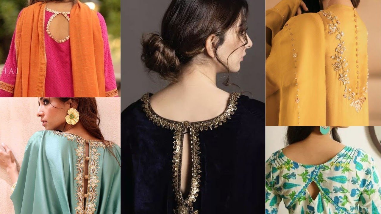stylish back neck designs 2025||Back neck designing ideas || elegant dress designing