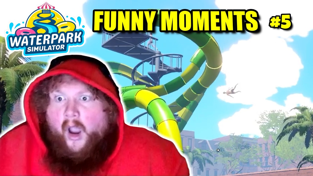 Best of CaseOh Waterpark Simulator! (FUNNY MOMENTS) #5