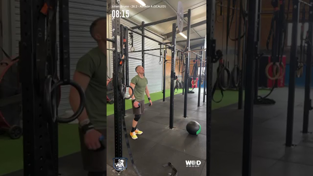 Qualifications West Coast Throwdown 2026. Wod 26.2 Julien Bruno athlète A scaled 