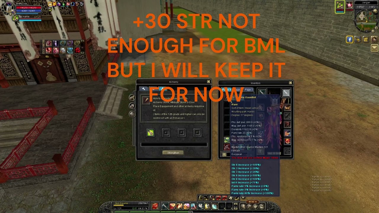 Silkroad Online iSRO Wheeling 17D Items - +40 STR - SunOfArges