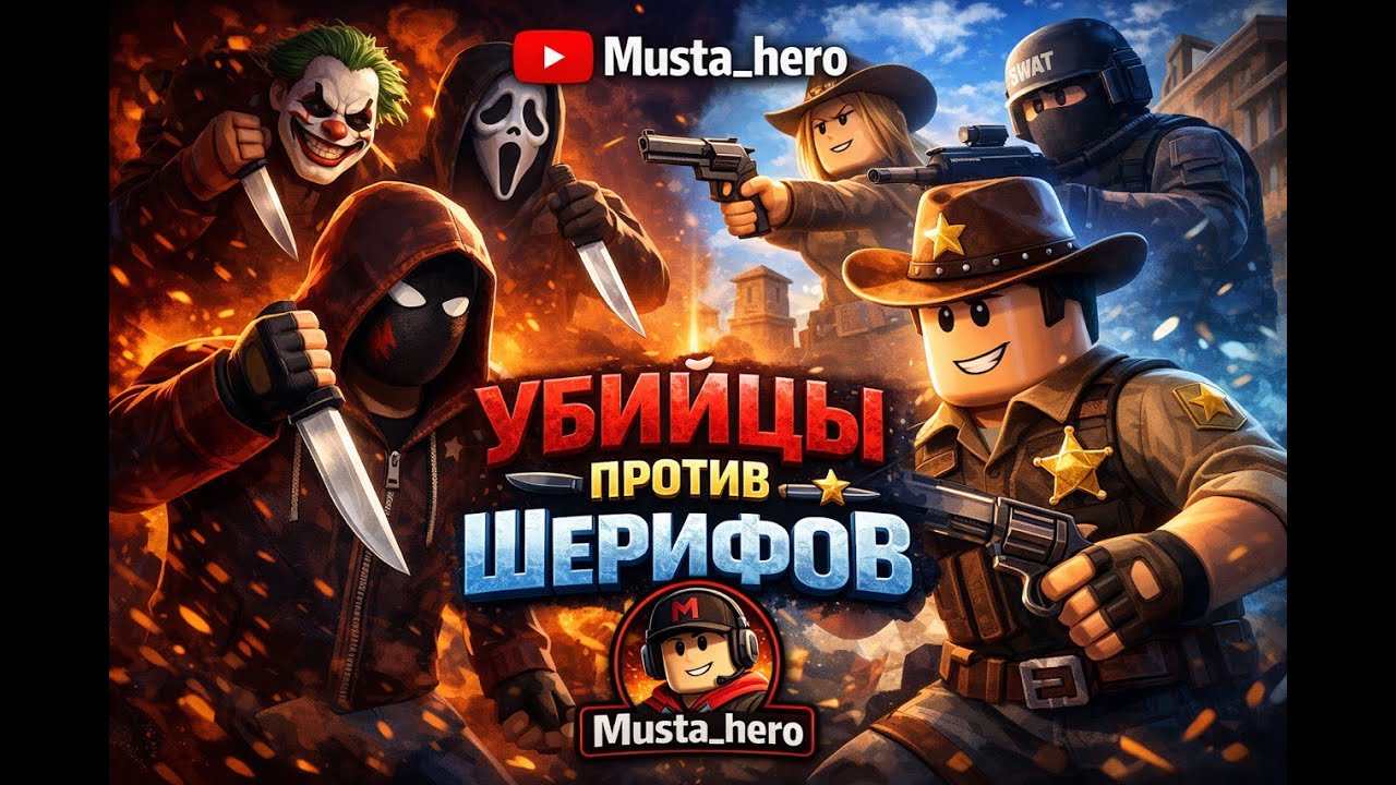 Убийцы против шерифов в Роблокс