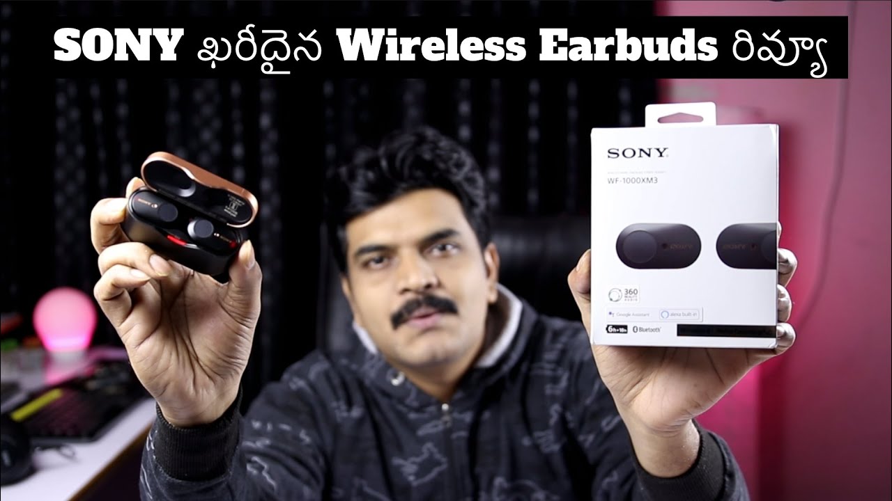 SONY WF 1000XM3 Wireless Earbuds Review ll in Telugu ll
