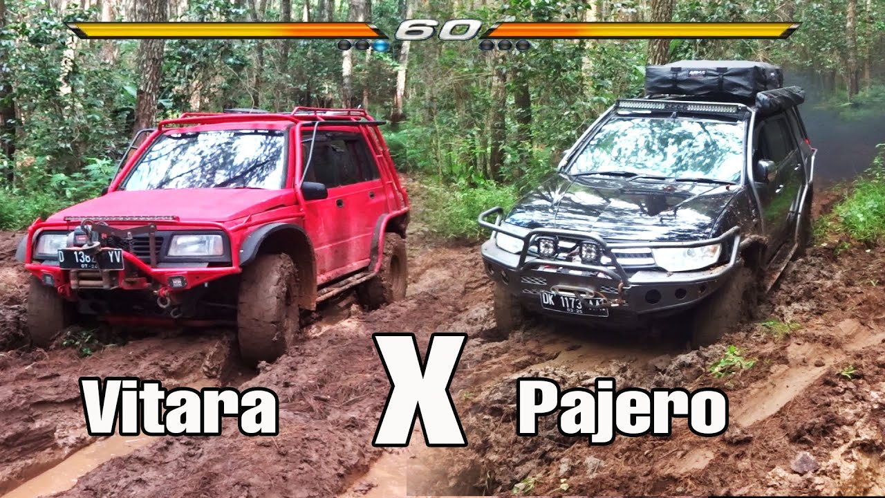 Pajero Sport dan Vitara Sakti OFF Road