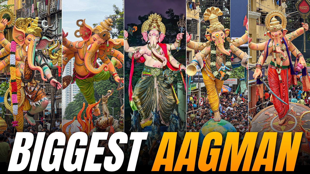 Mumbai's Biggest Ganpati Maha Aagman Sohala 2025 | Grand Arrival Of Lord Ganesha In Mumbai